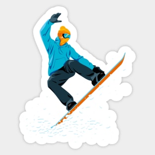 Snowboarder Sticker